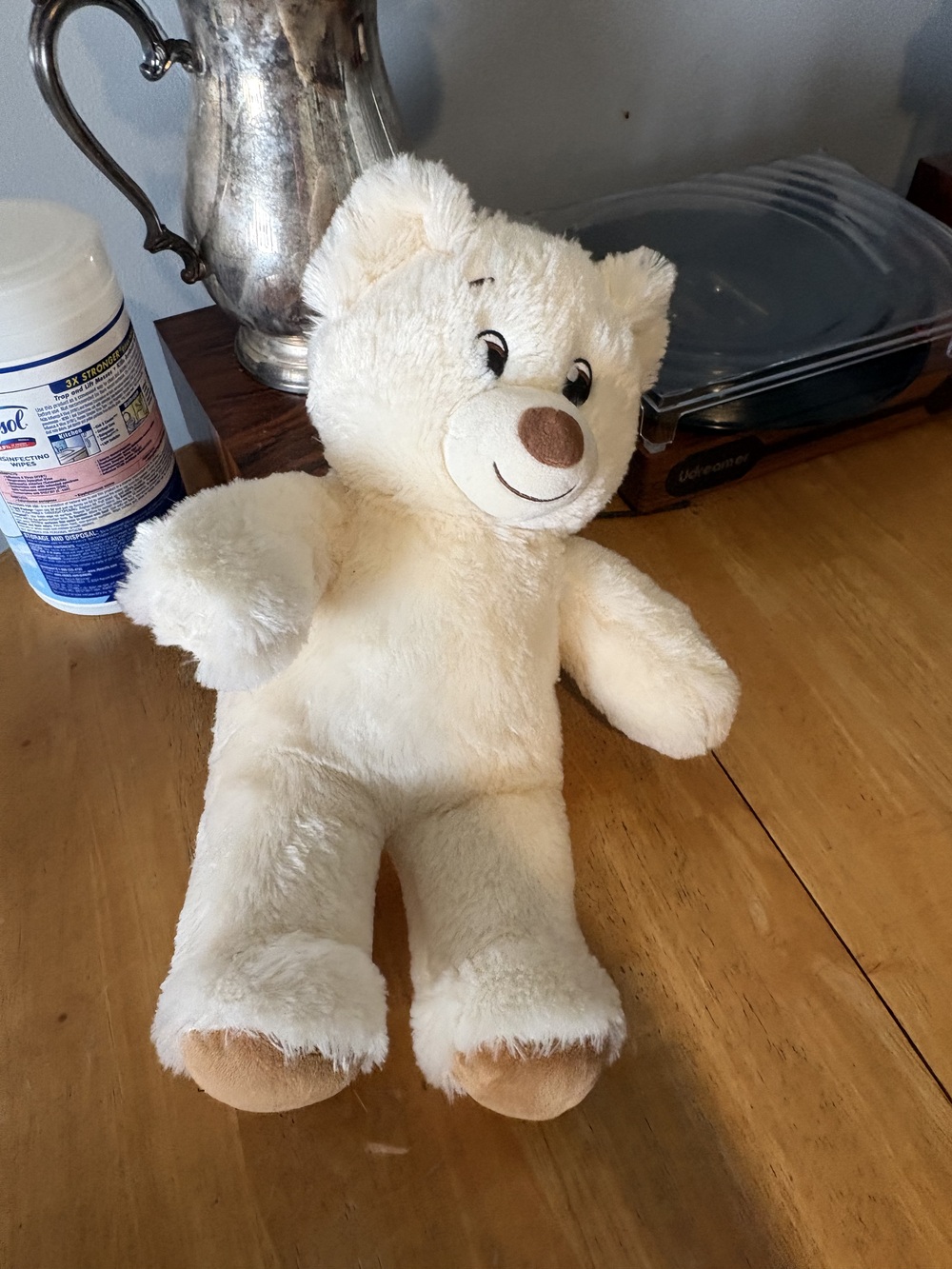Build-A-Bear Lil' Cub Pudding Plush Teddy Bear Cream Tan 15 Inch Stuffed Animal